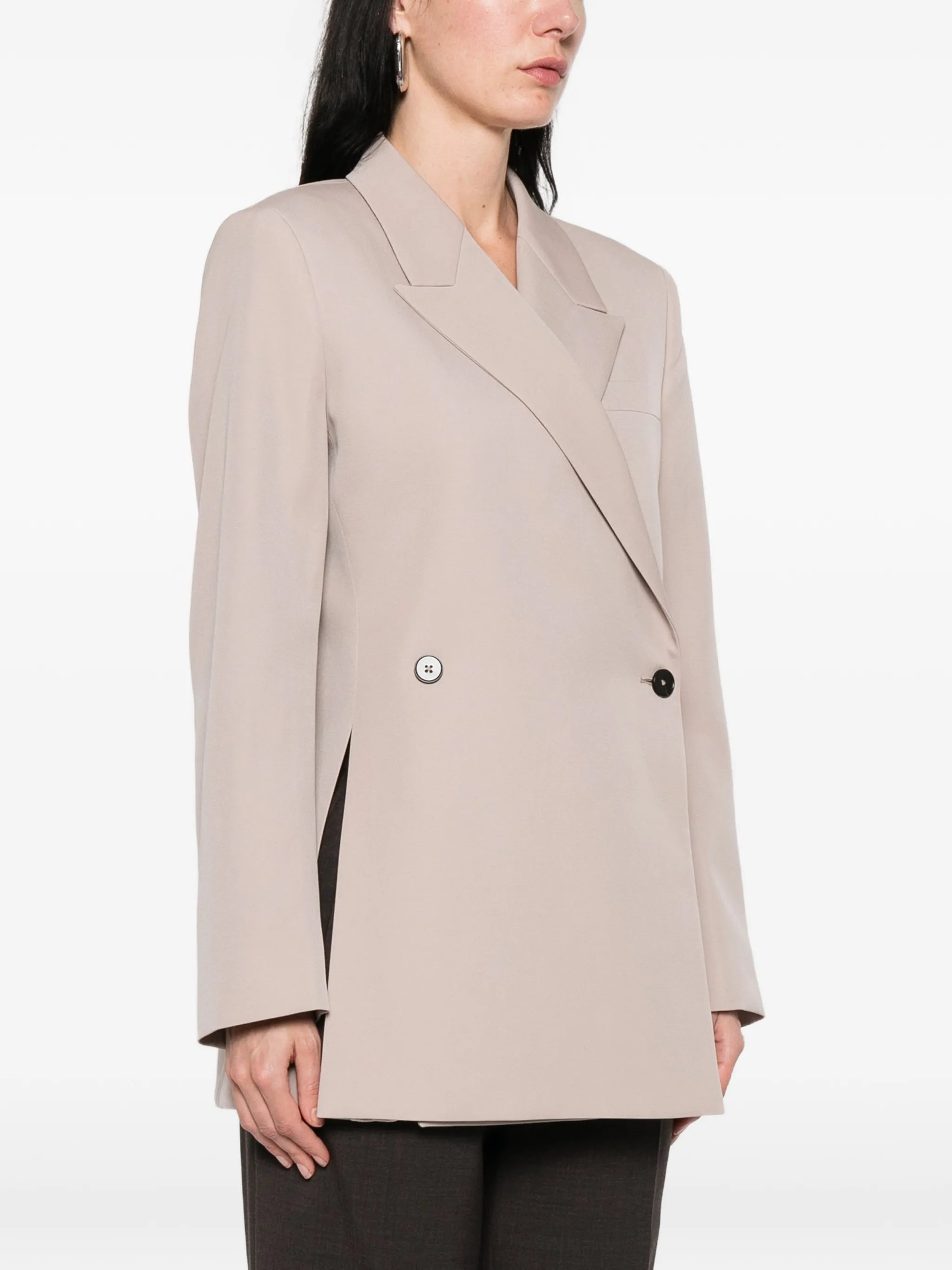 wool gabardine tailored jacket