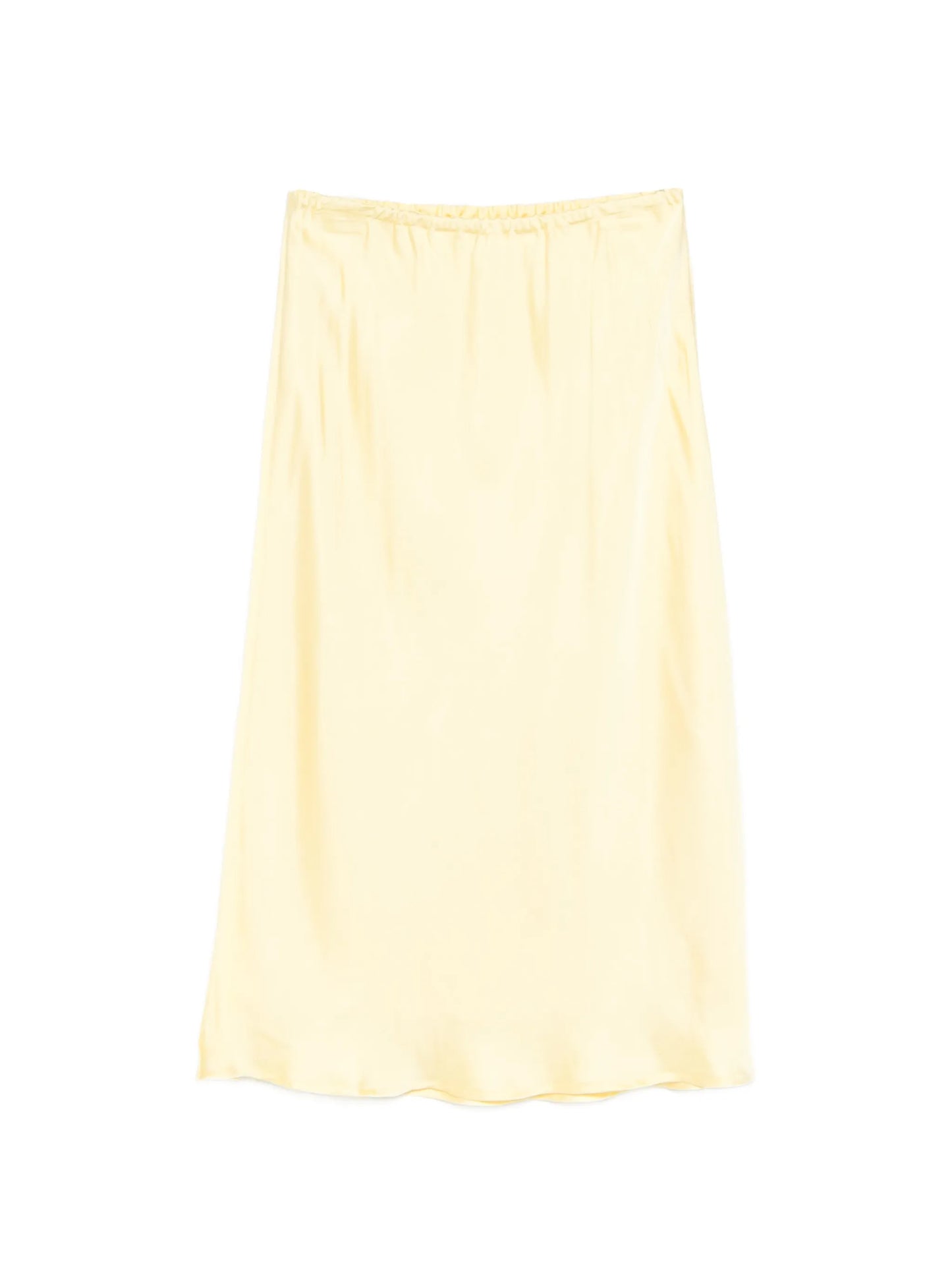 elasticated-waist midi skirt