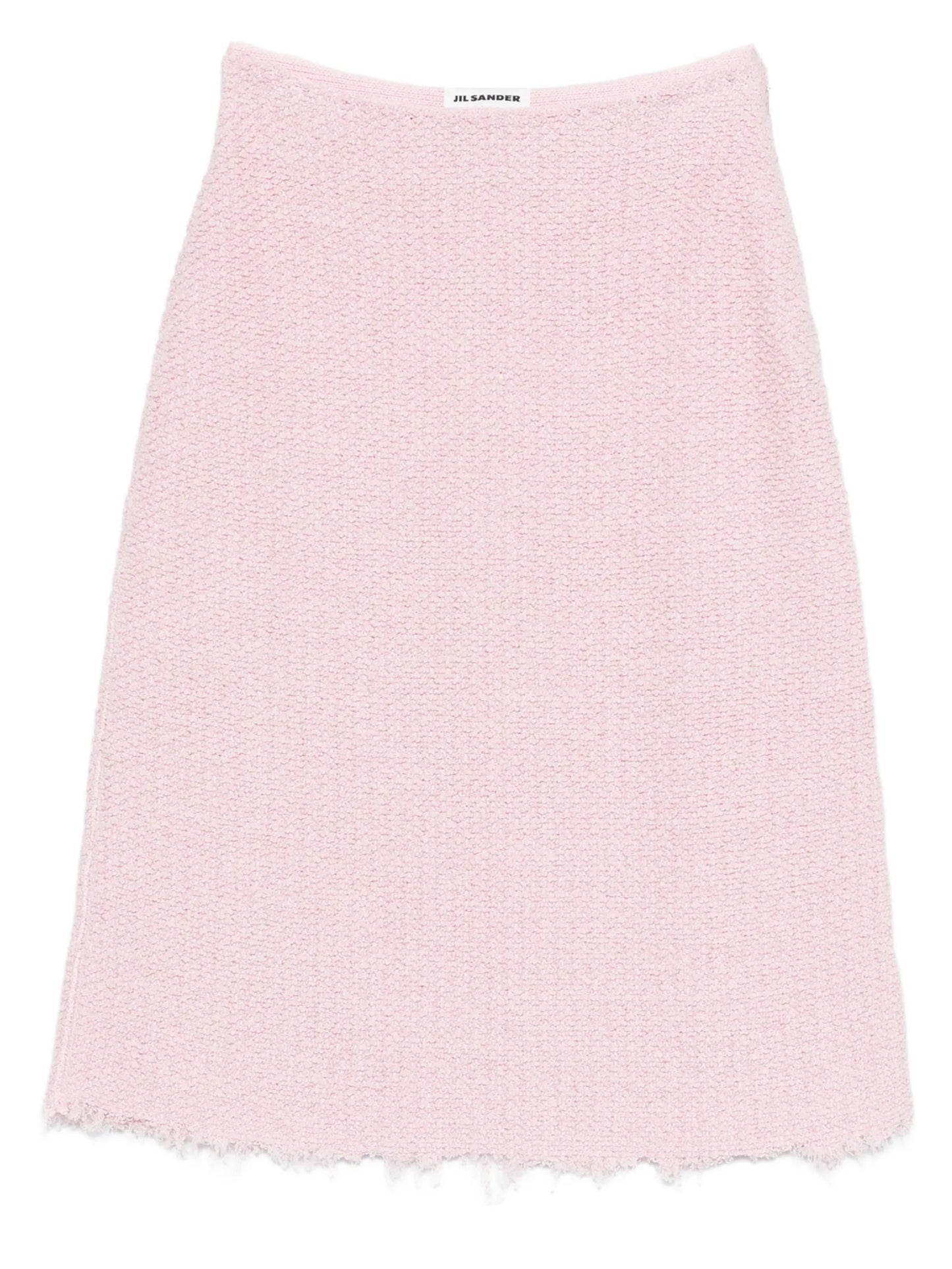 A-line frayed skirt