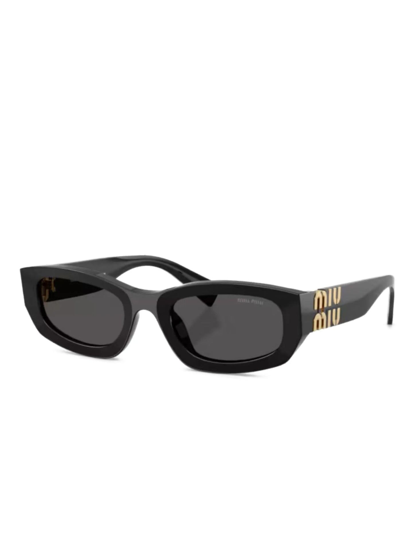 logo-detail geometric-frame sunglasses