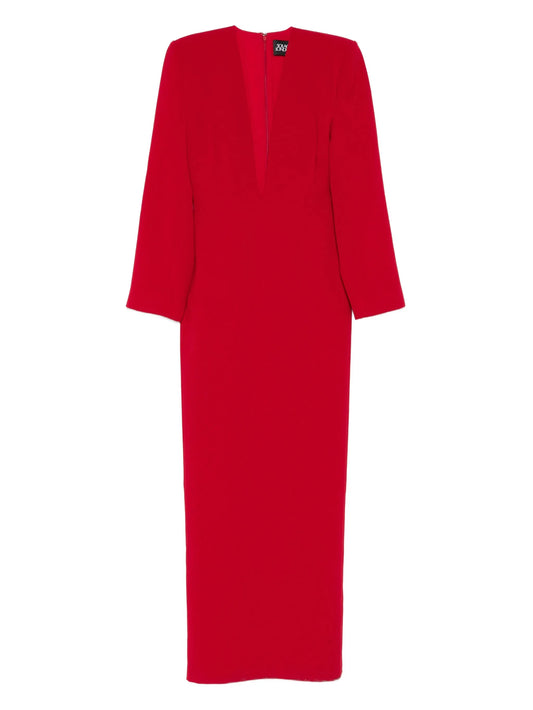 V-neck maxi dress