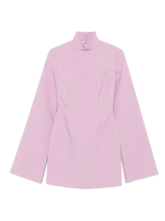 funnel-neck mini dress
