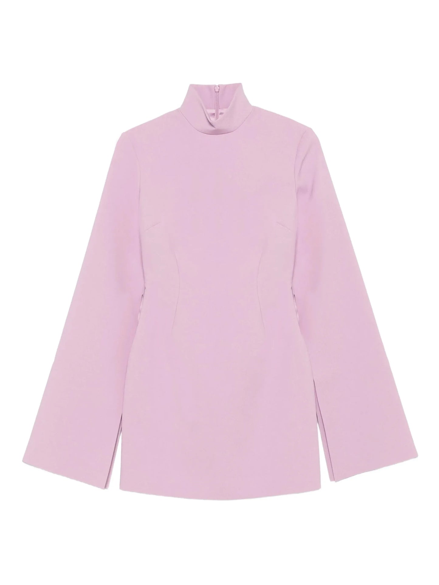 funnel-neck mini dress