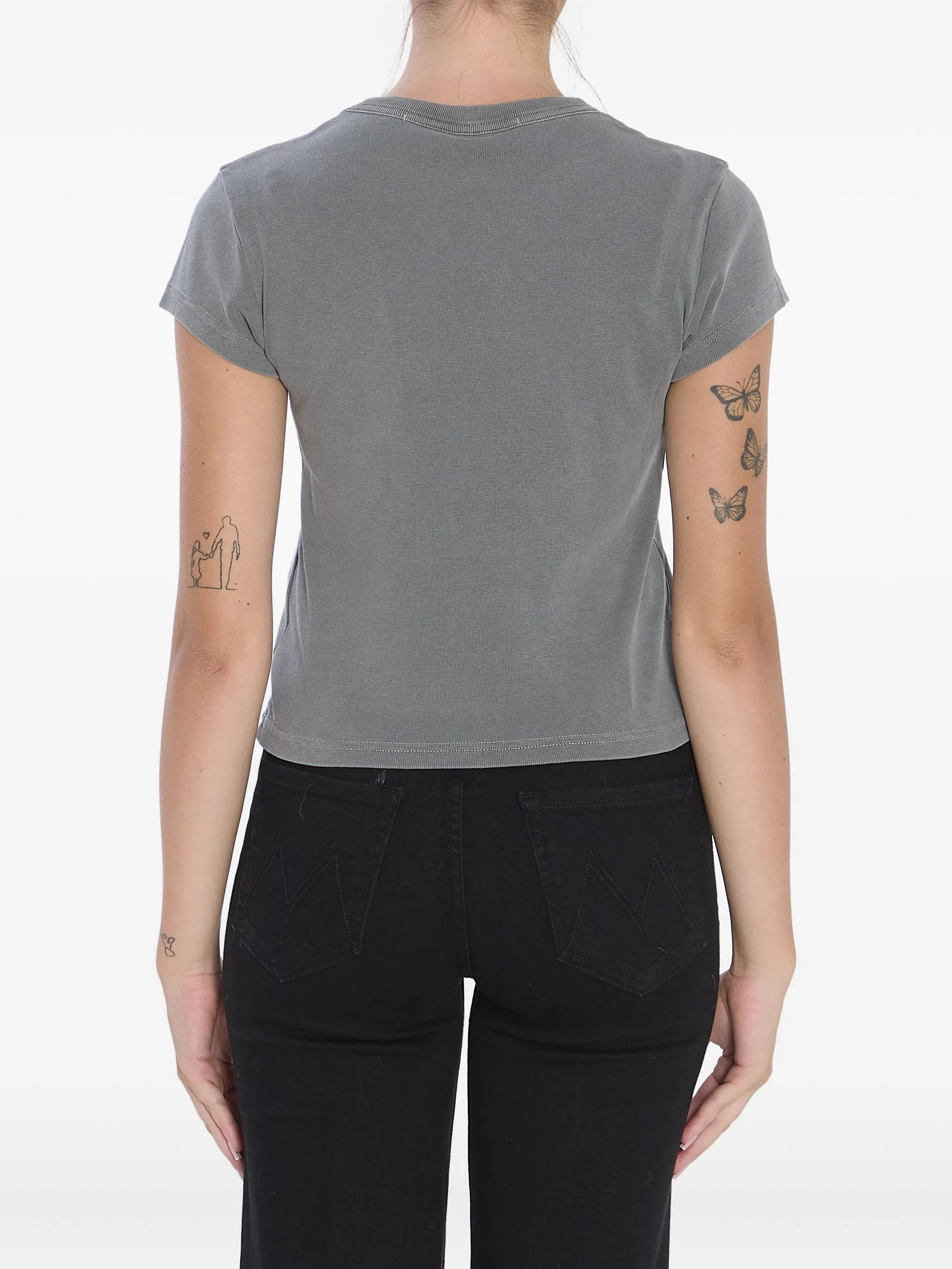 crystal hotfix logo T-shirt