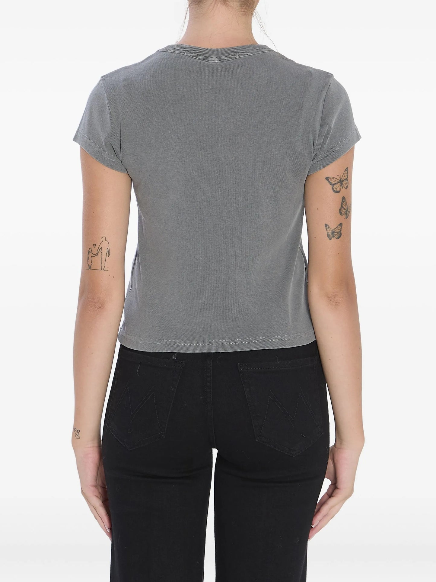 crystal hotfix logo T-shirt