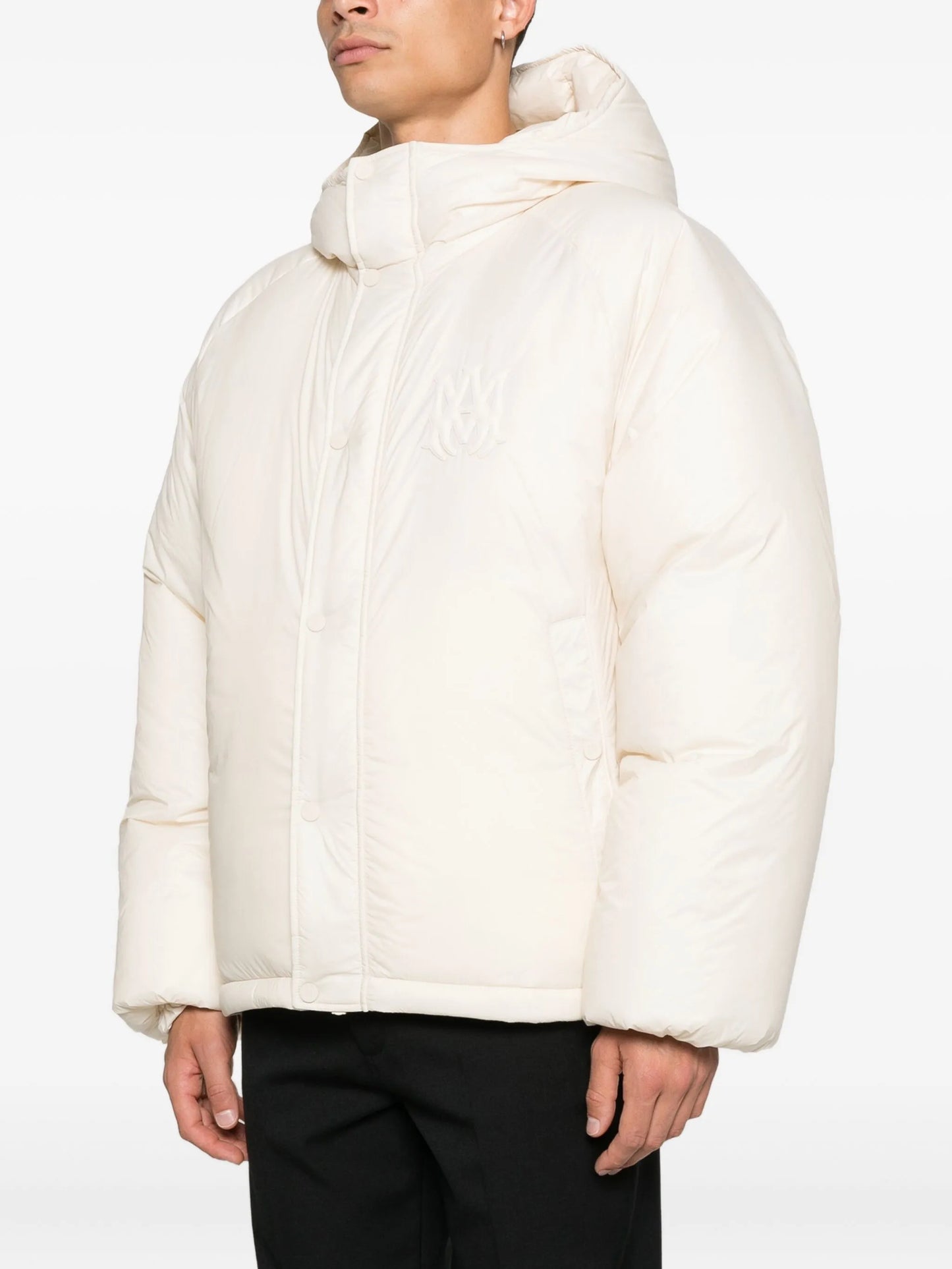 hooded puffer jacket