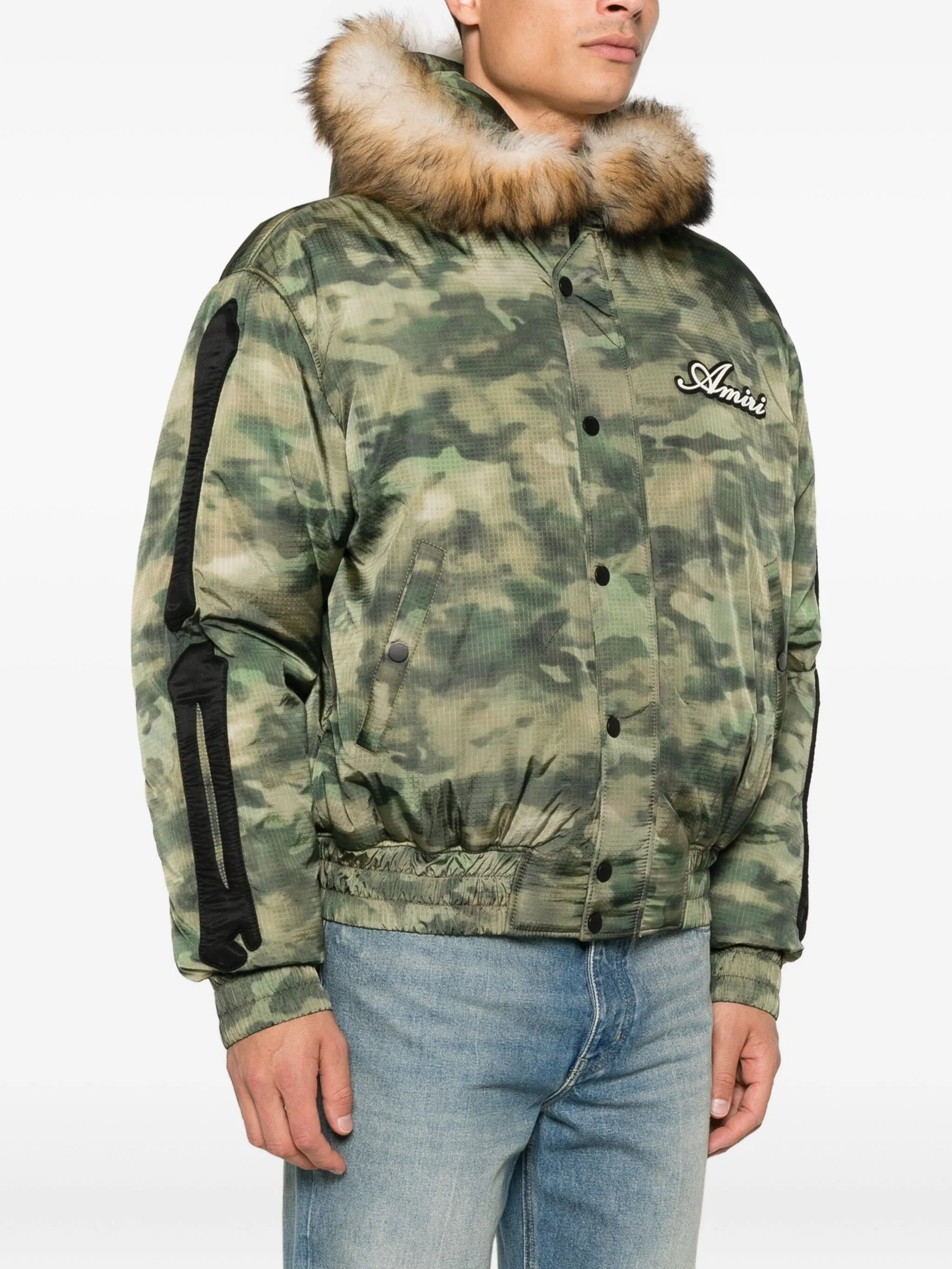 faux fur hooded jacket