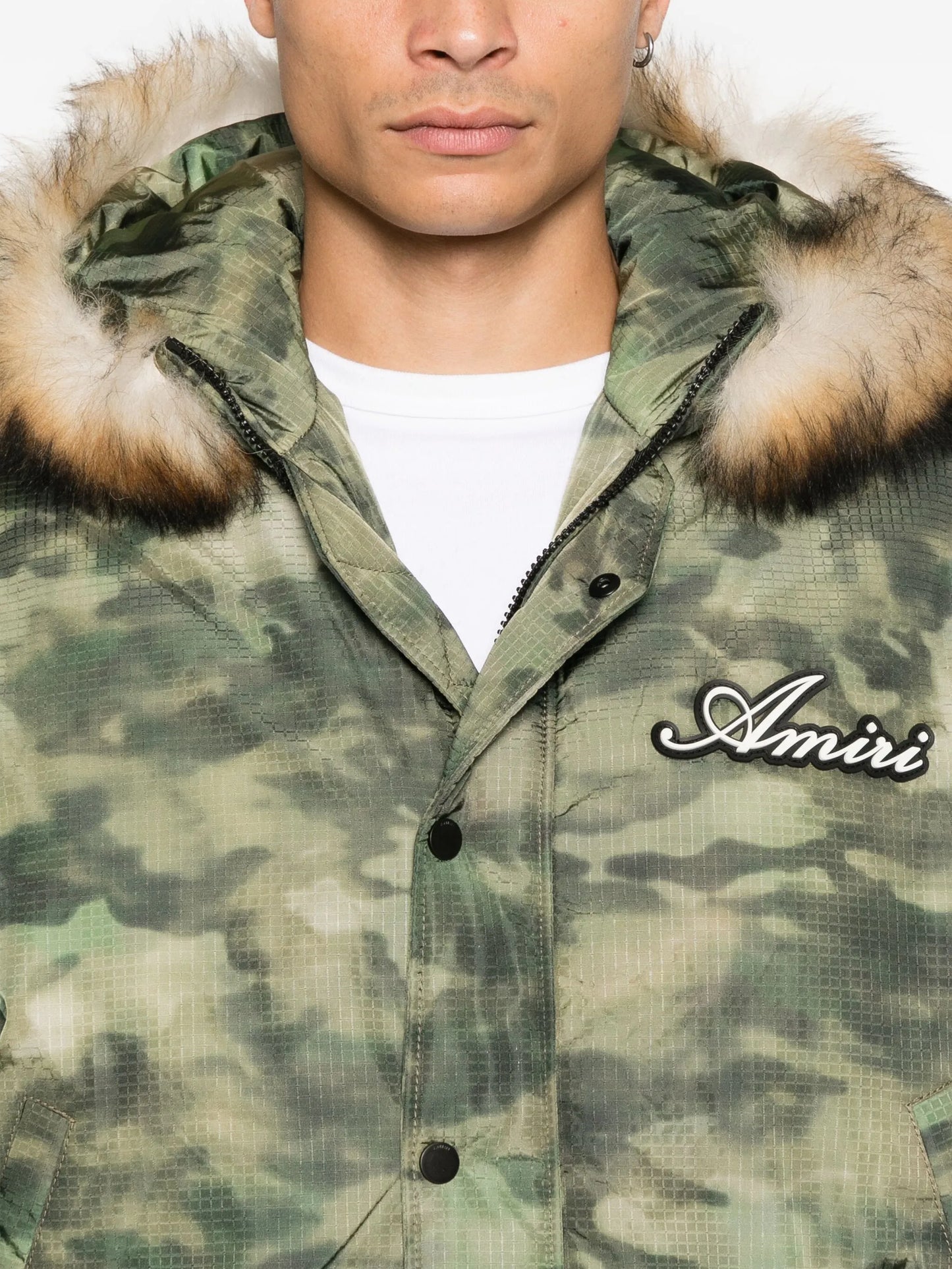 faux fur hooded jacket