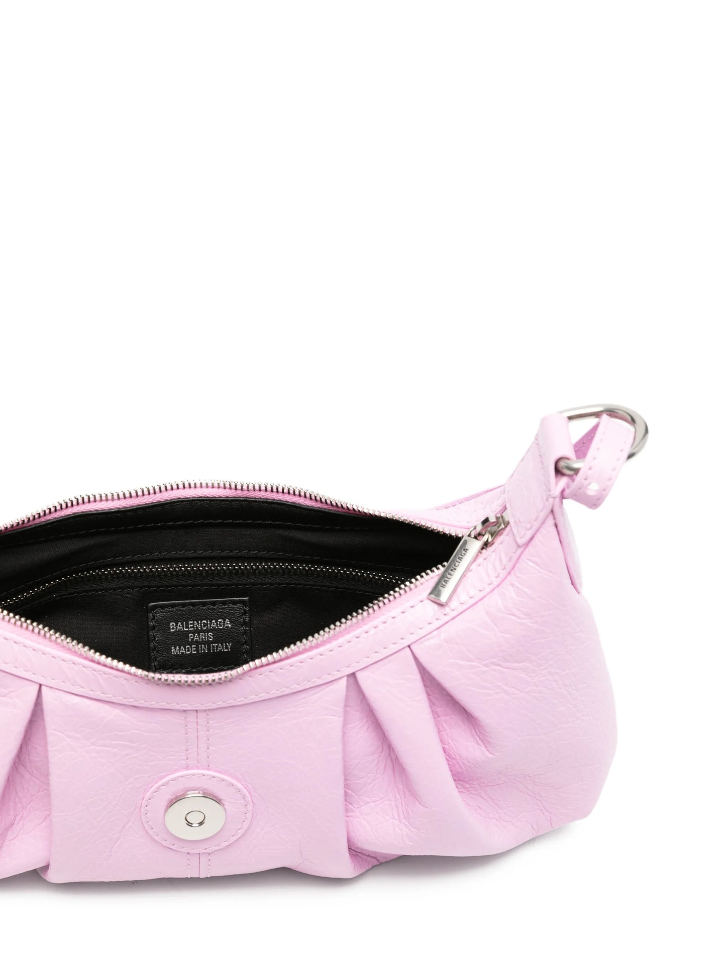 Pamela ruched leather tote bag
