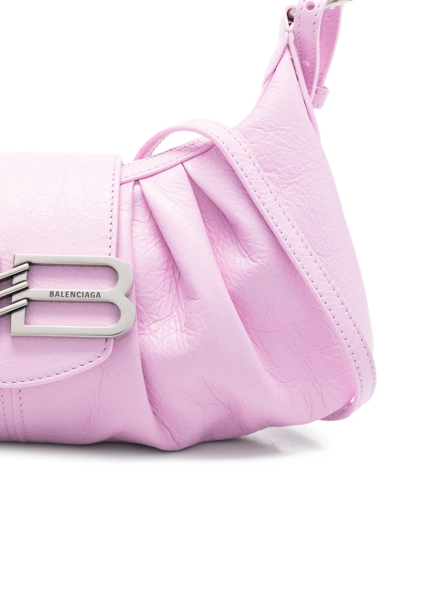 Pamela ruched leather tote bag