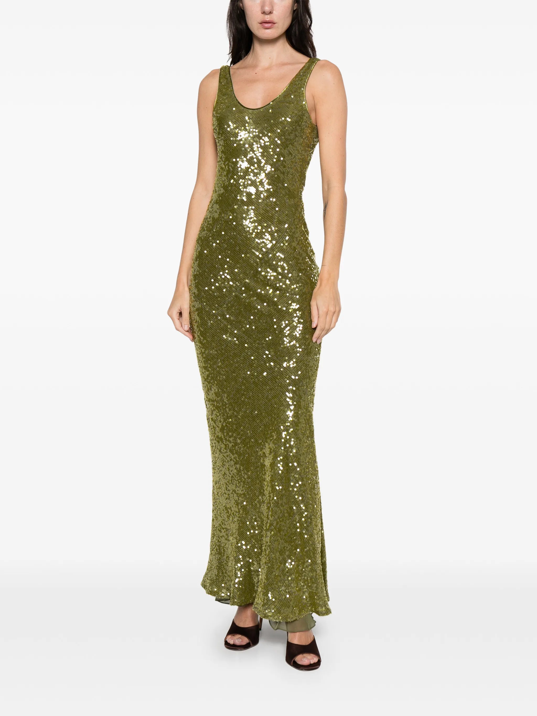 sequin valletta gown maxi dress