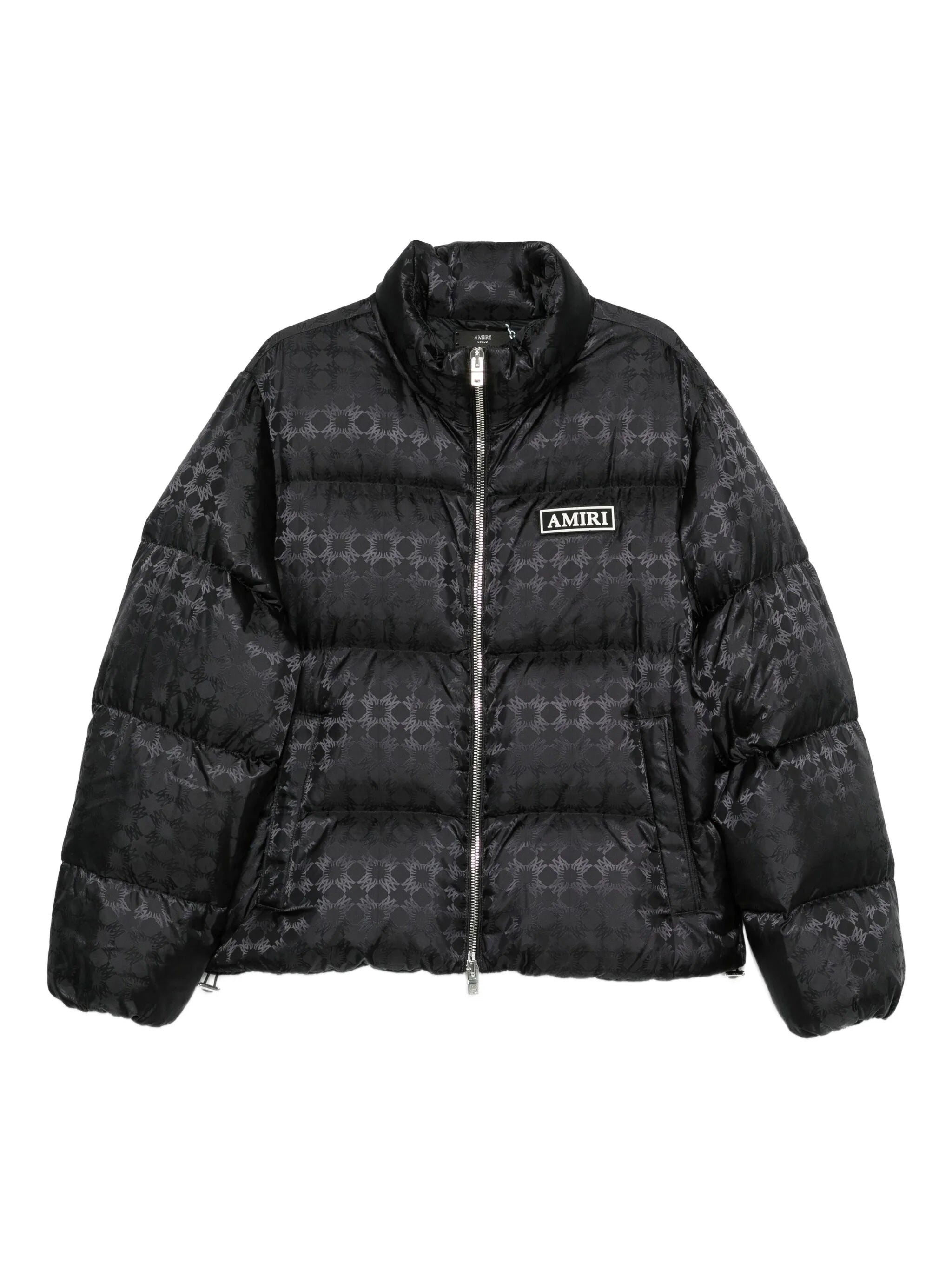 jacquard puffer jacket