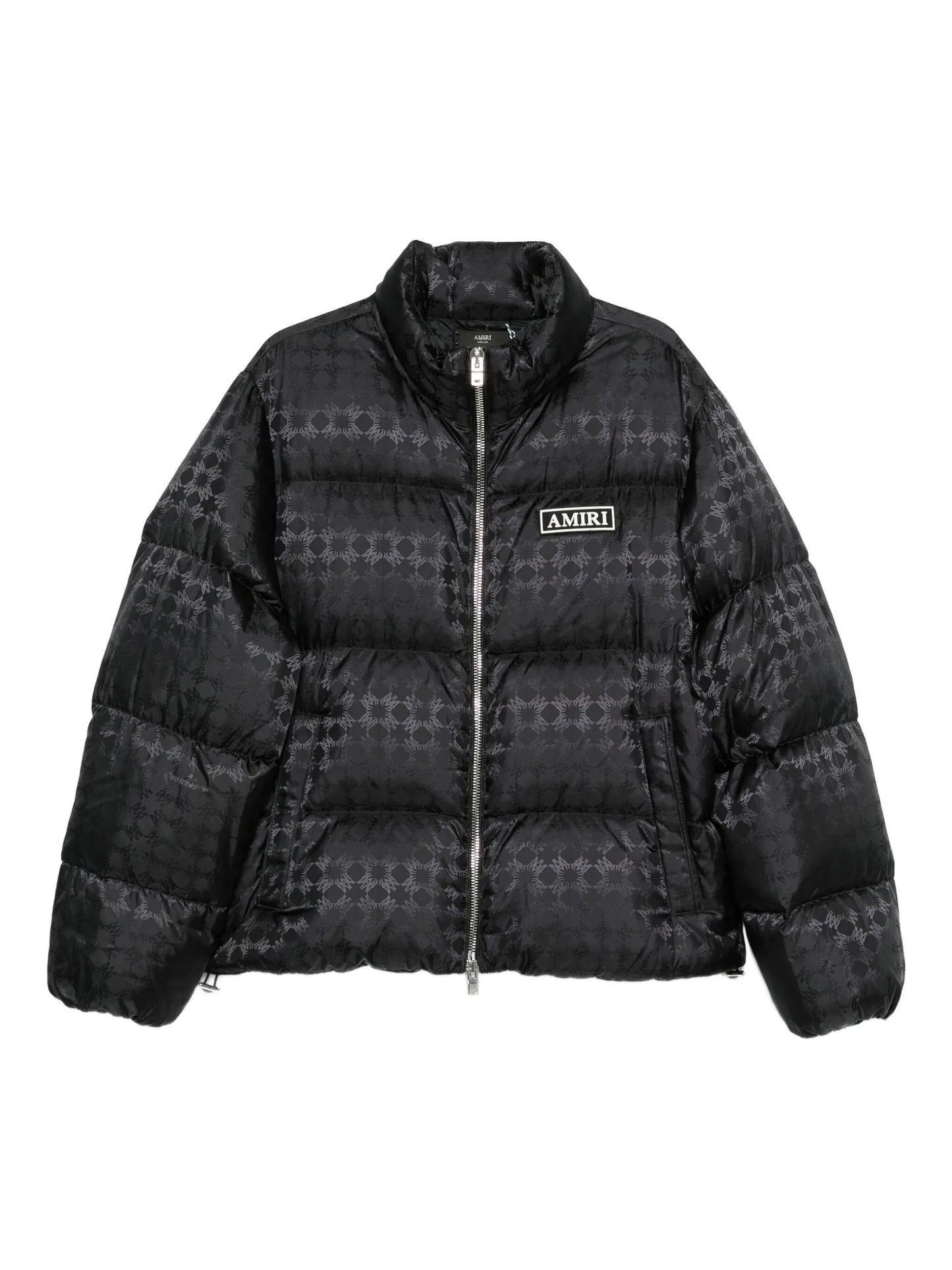 jacquard puffer jacket