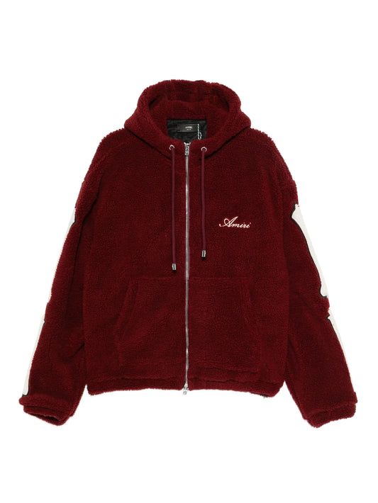 bones fleece zip-up hoodie