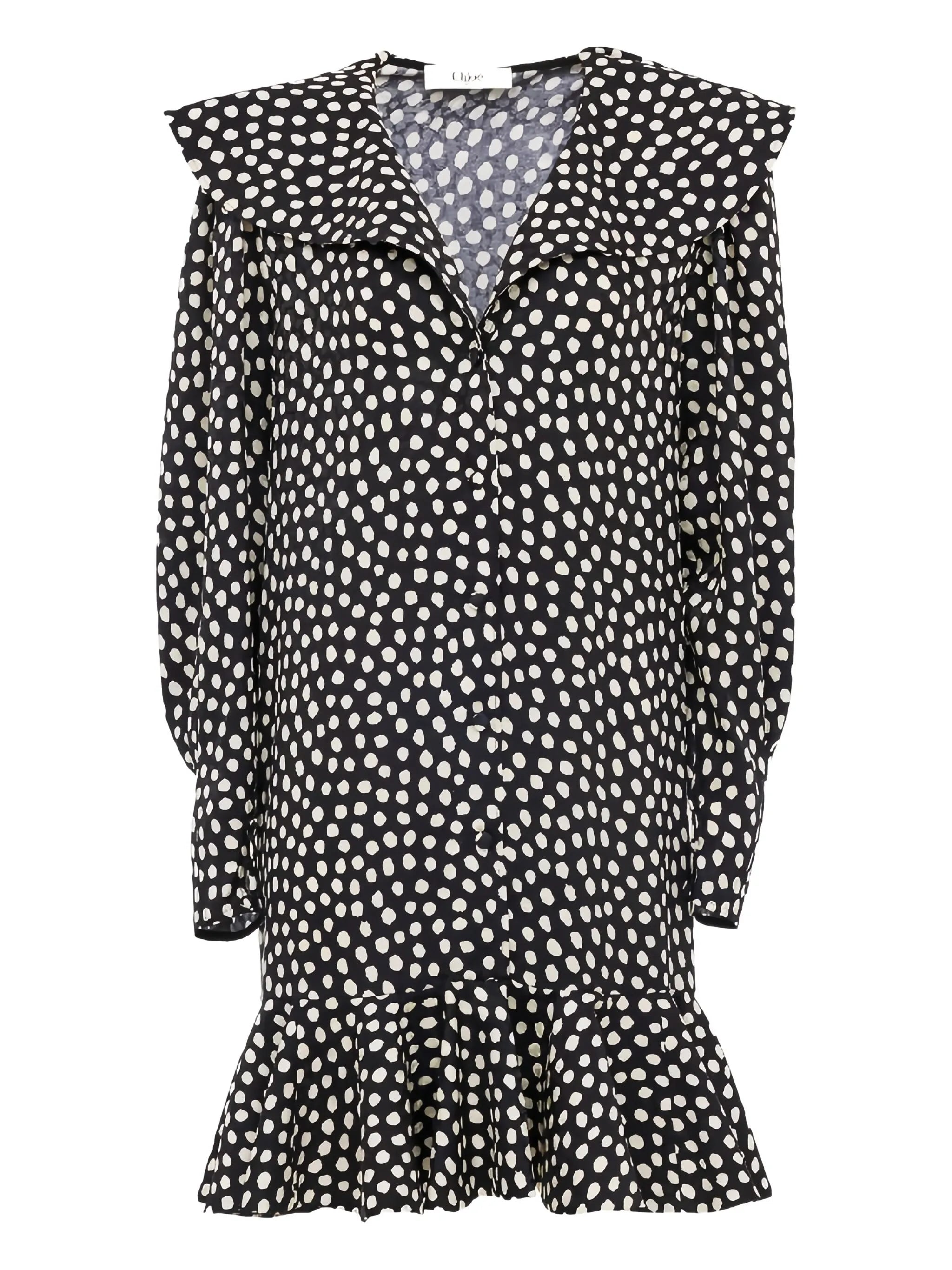 polka dot-pattern dress