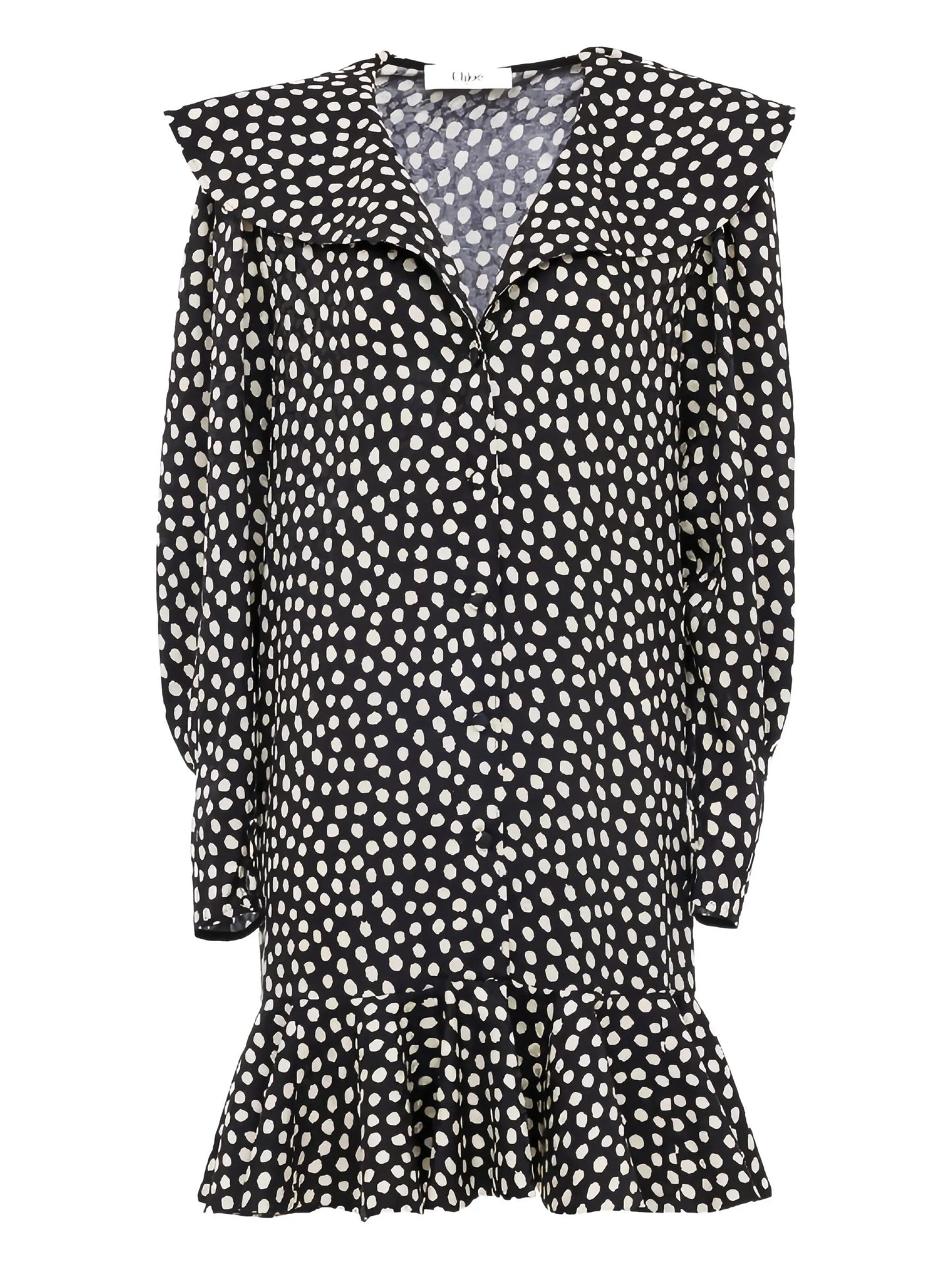 polka dot-pattern dress