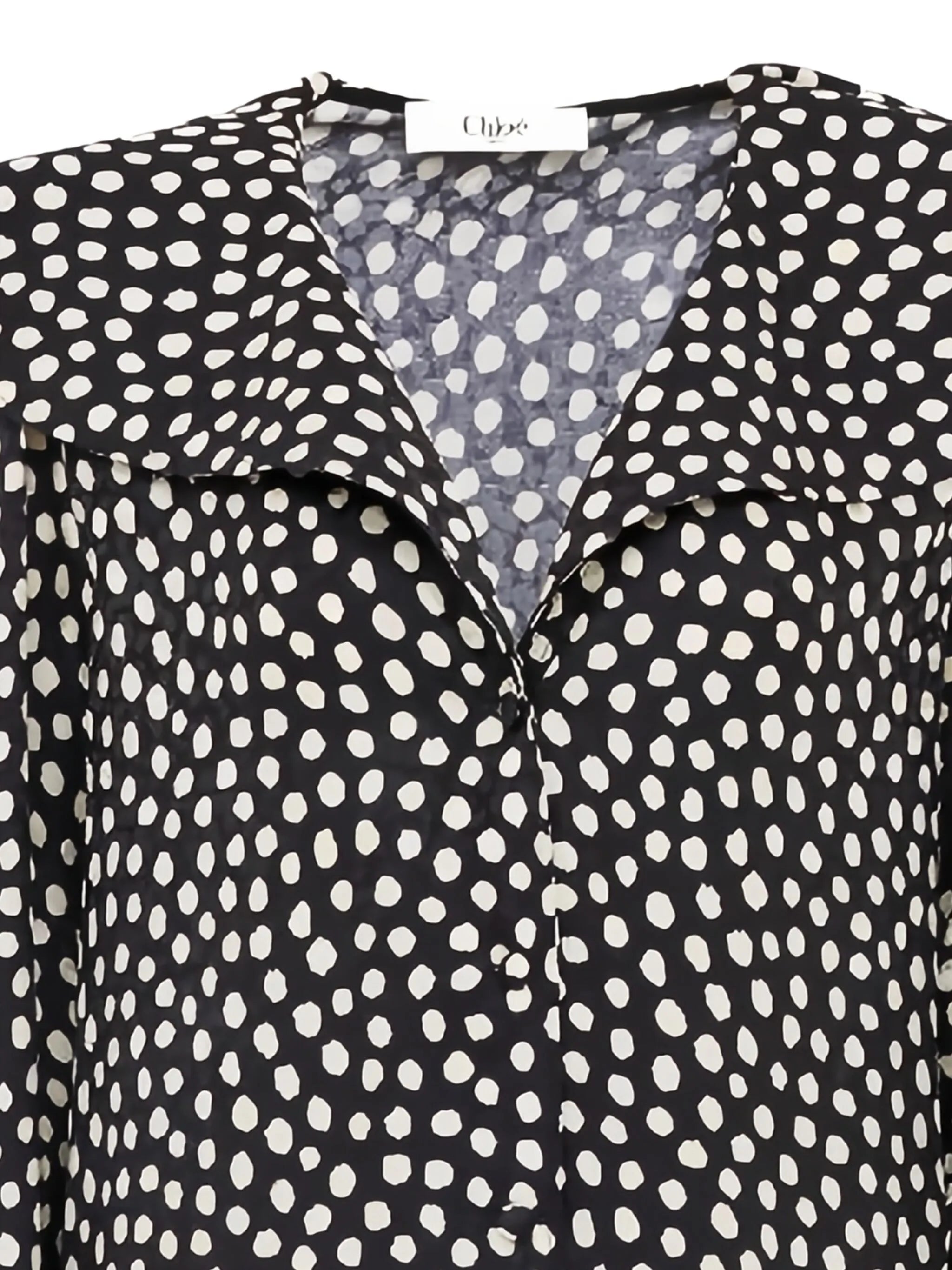 polka dot-pattern dress