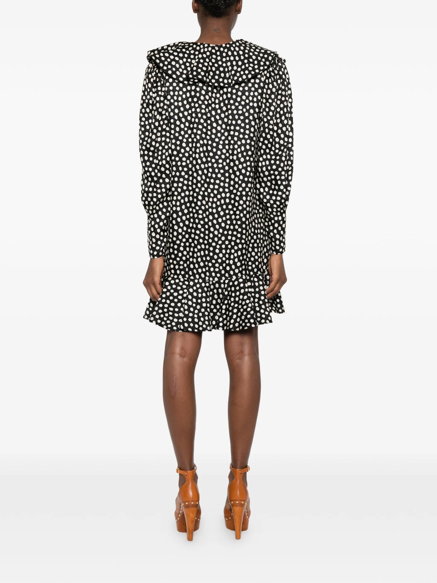 polka dot-pattern dress