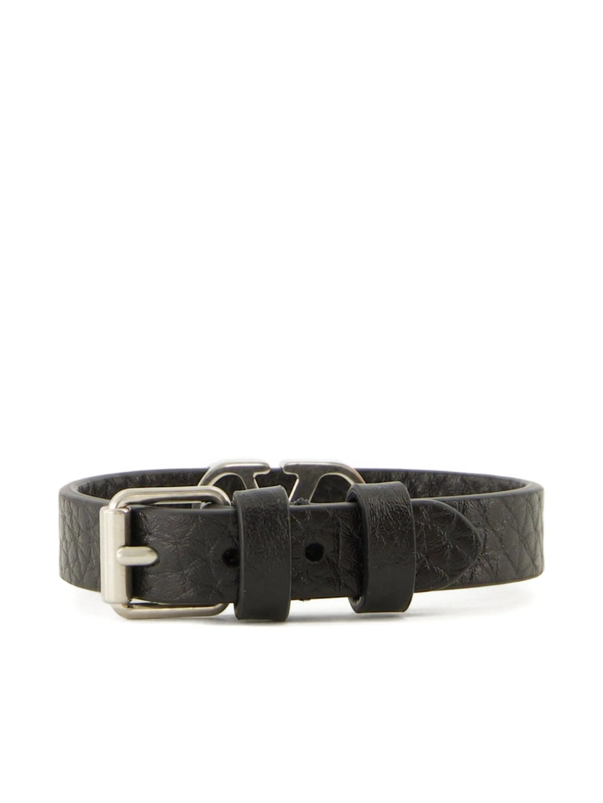 VLogo leather bracelet