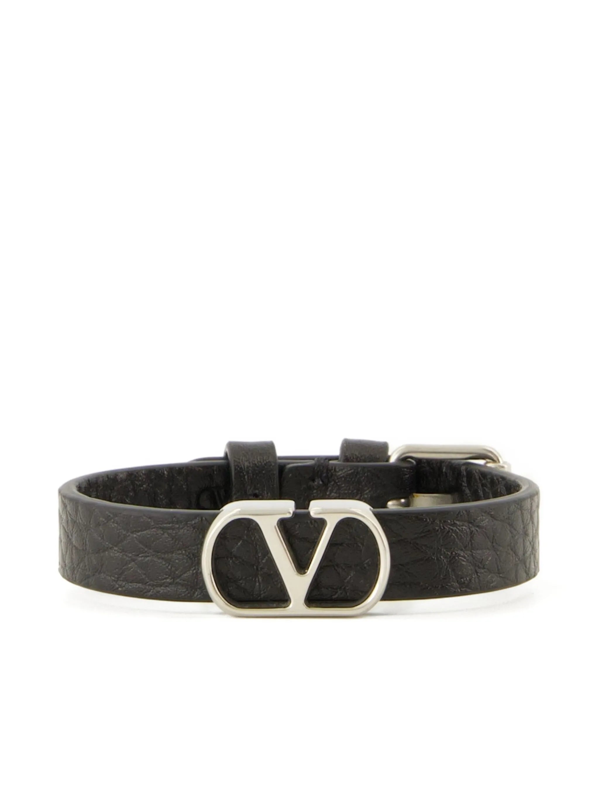 VLogo leather bracelet