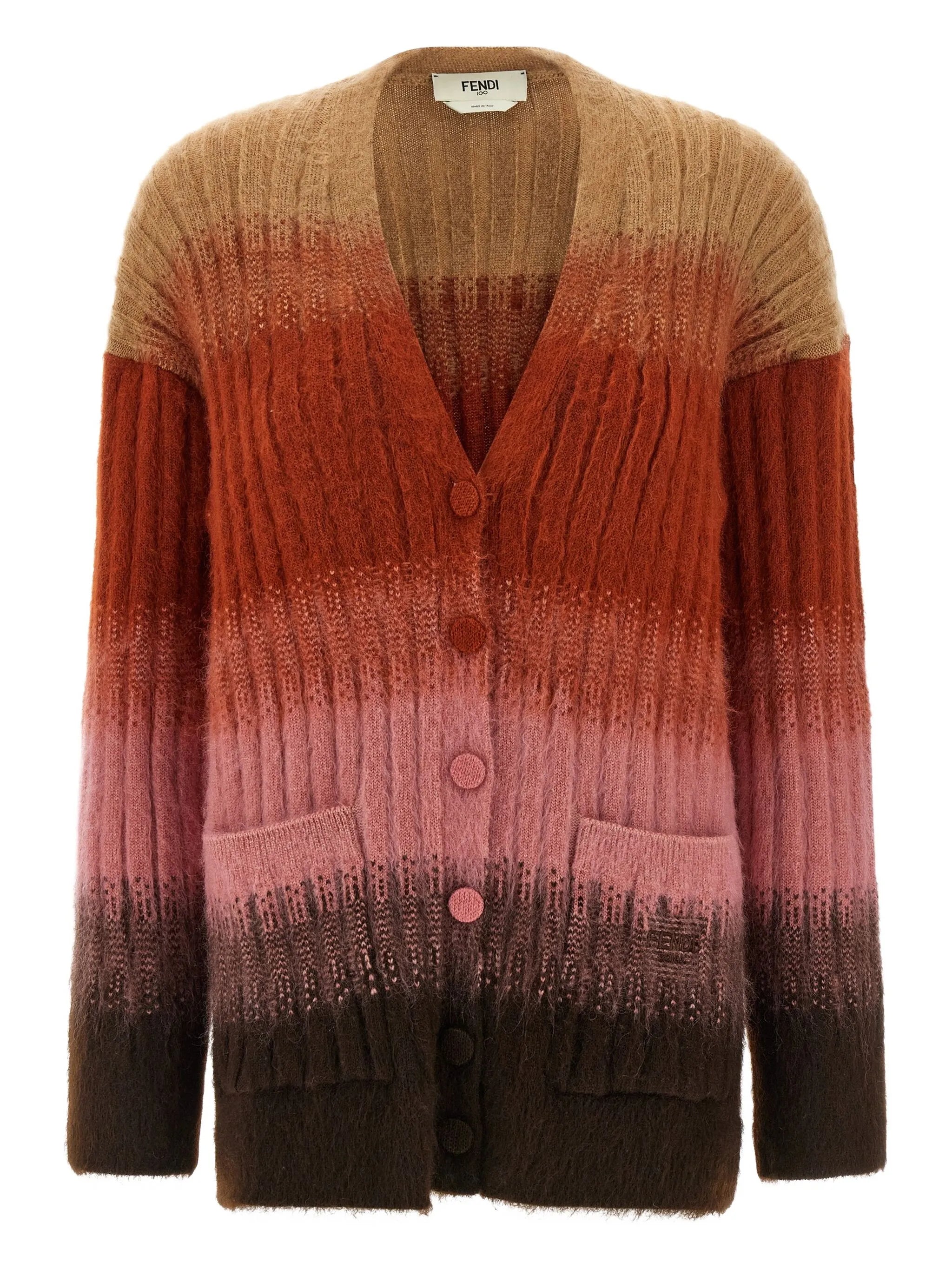 ribbed vanisé cardigan