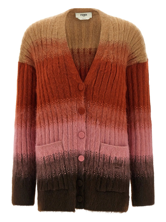ribbed vanisé cardigan