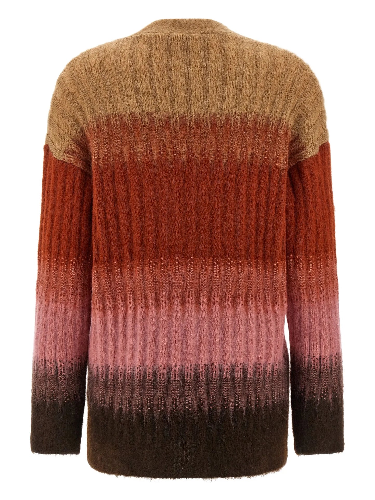 ribbed vanisé cardigan