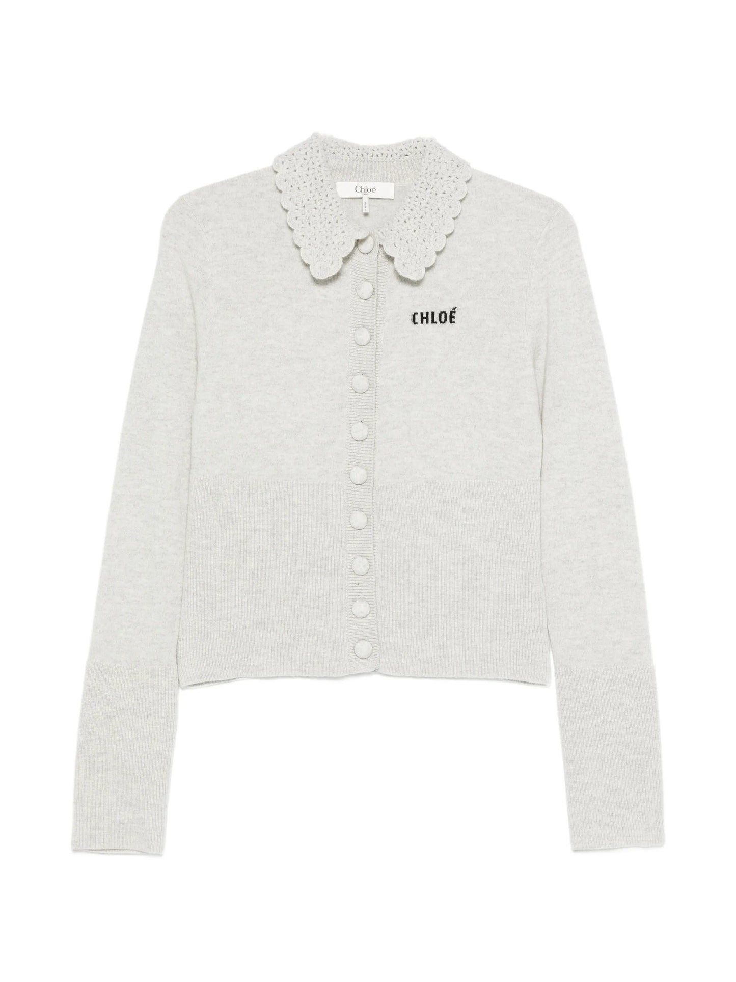 logo-knit cardigan