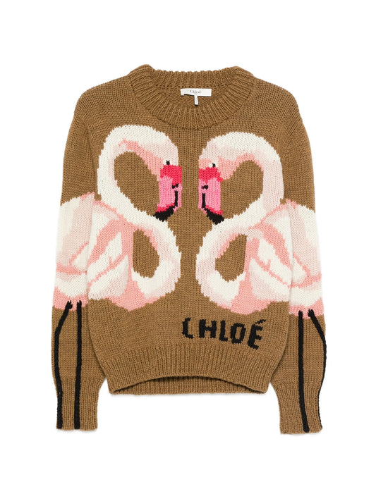 intarsia-knit sweater