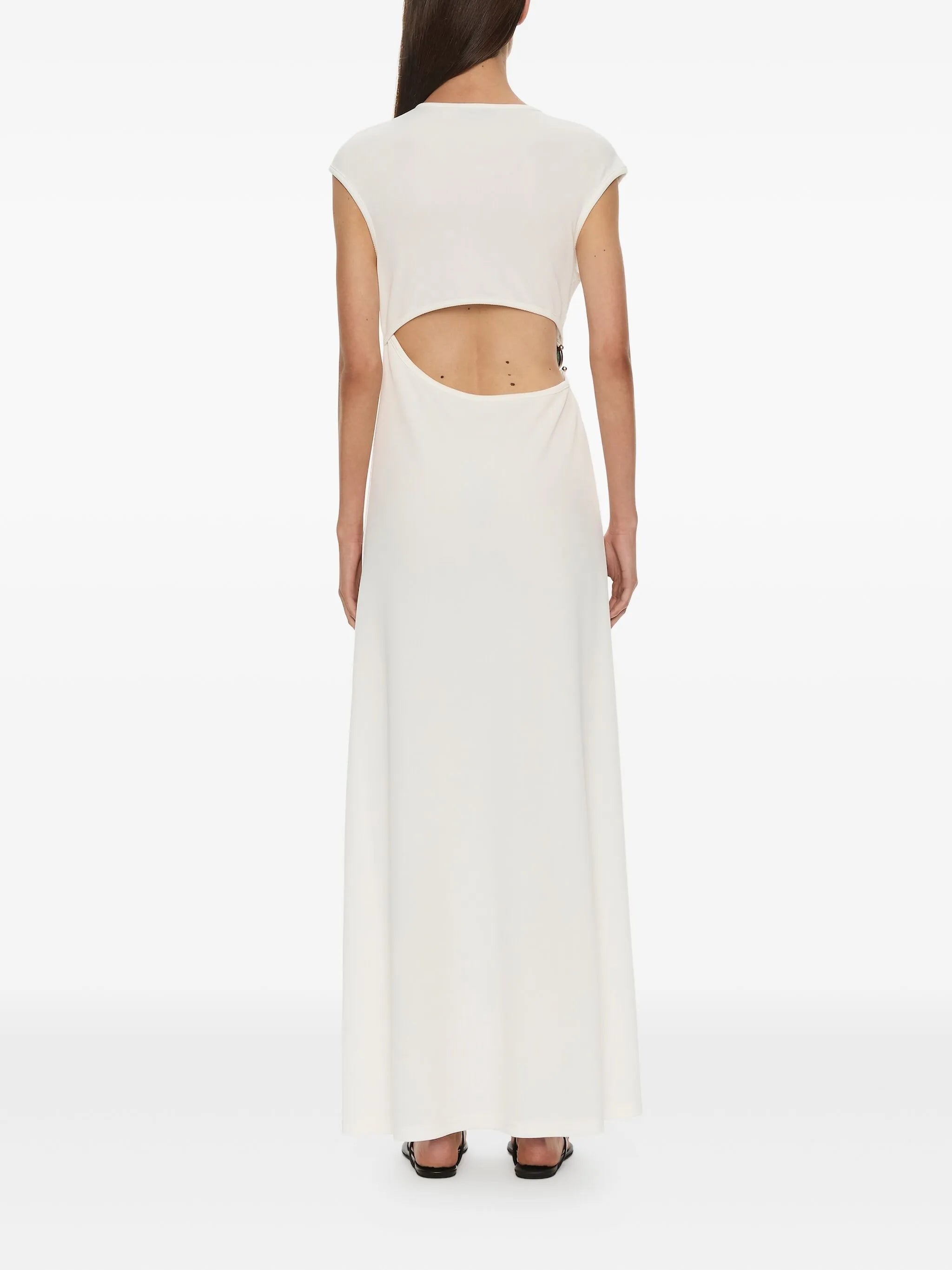 stone ruched tank maxi dress