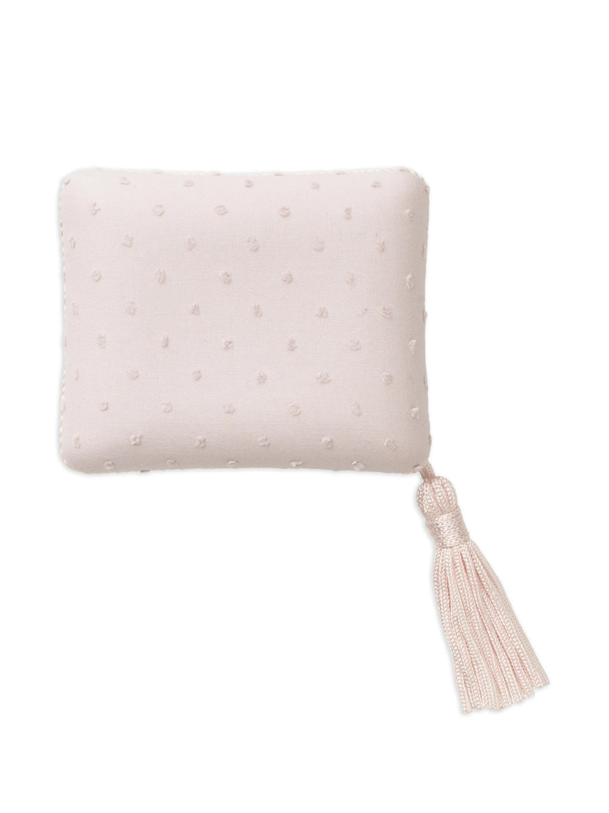 tassle-detail cotton jewellery box