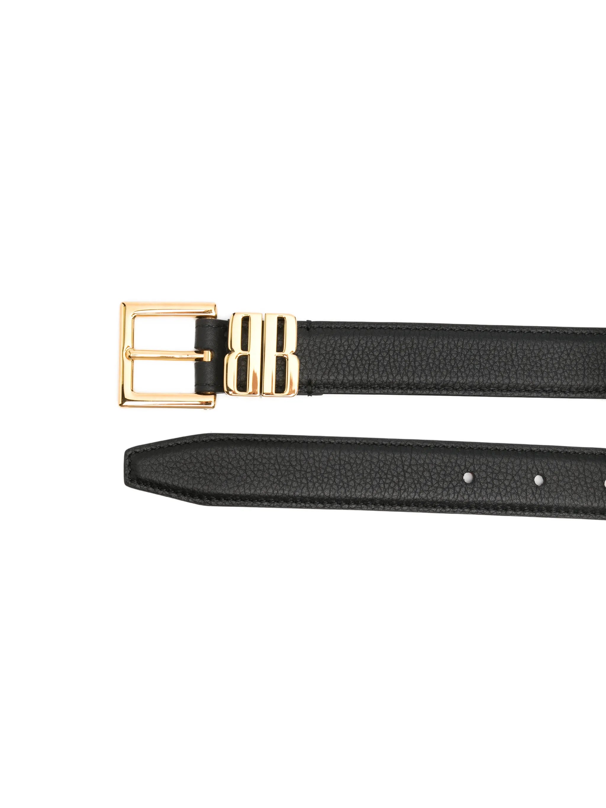 BB Edit grained leather belt