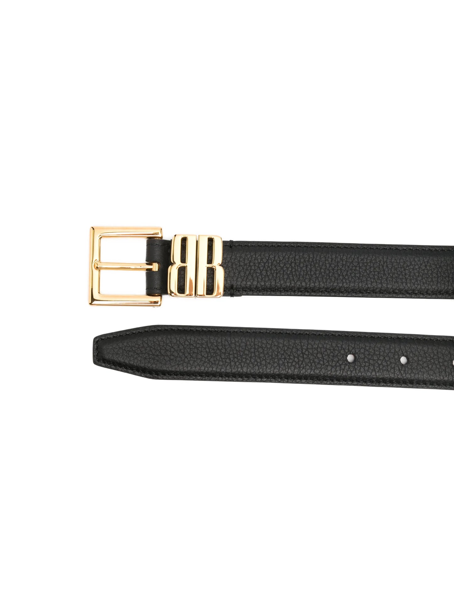 BB Edit grained leather belt