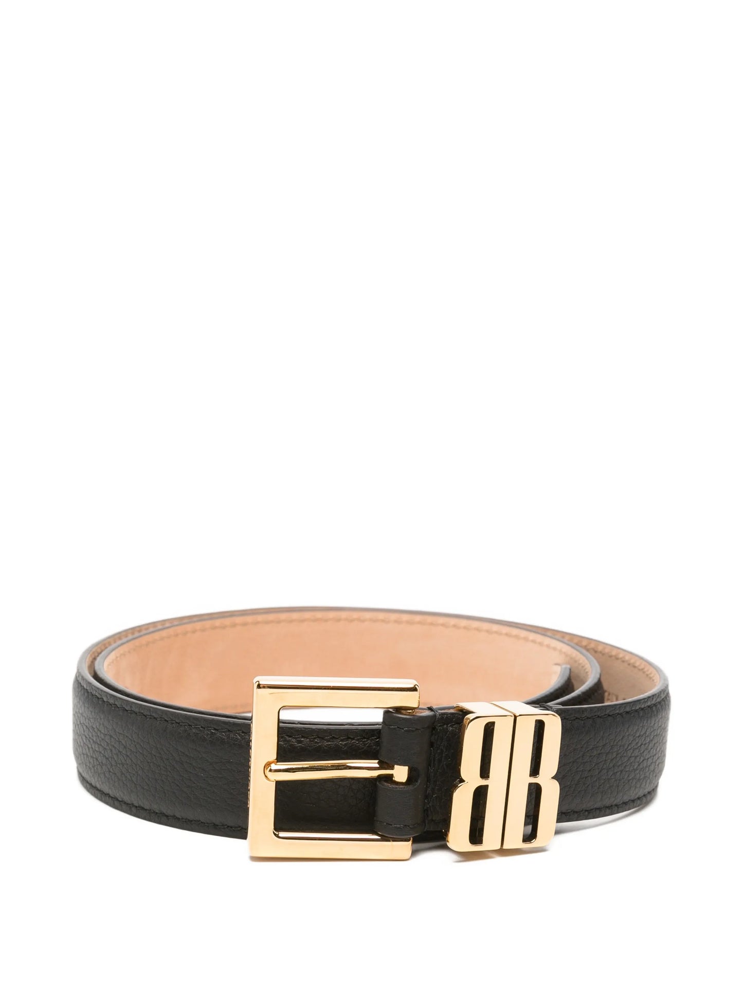 BB Edit grained leather belt