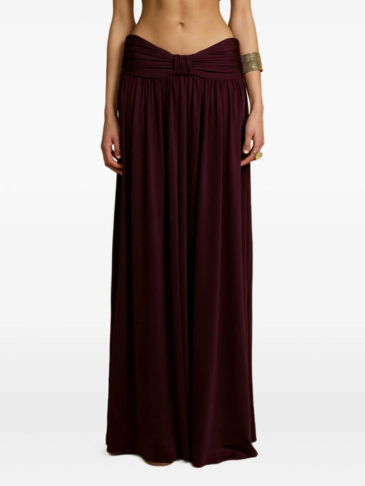 Alessia draped maxi skirt