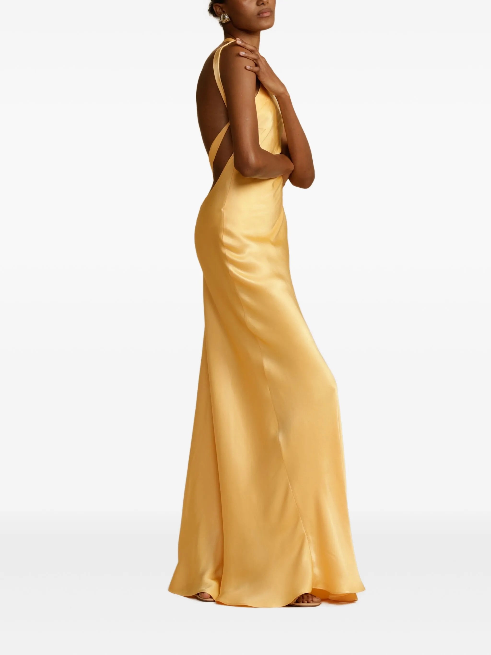 Monique asymmetric maxi dress