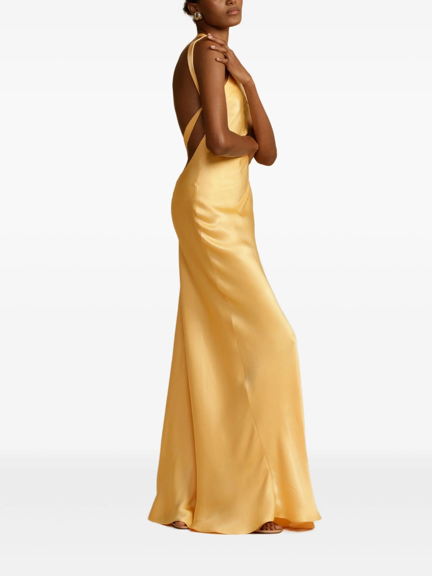 Monique asymmetric maxi dress