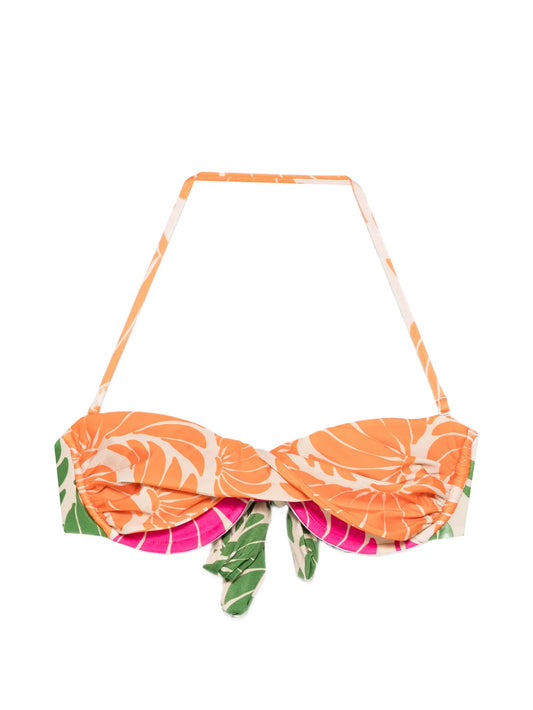 underwire floral bikini top