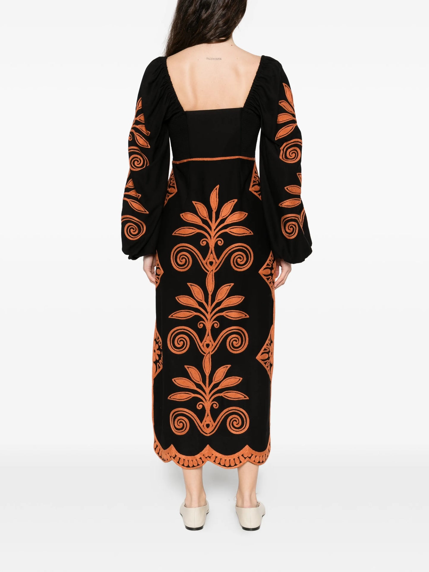 Cornely Ainika long-sleeve midi dress