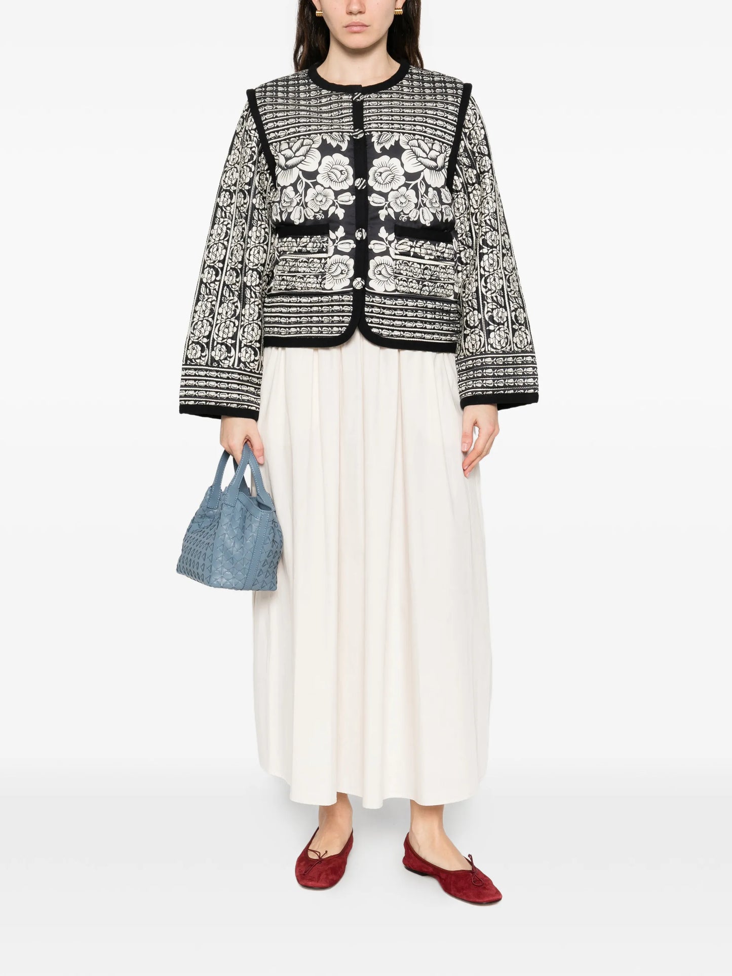 Cashews And Birds Ri padded jacket