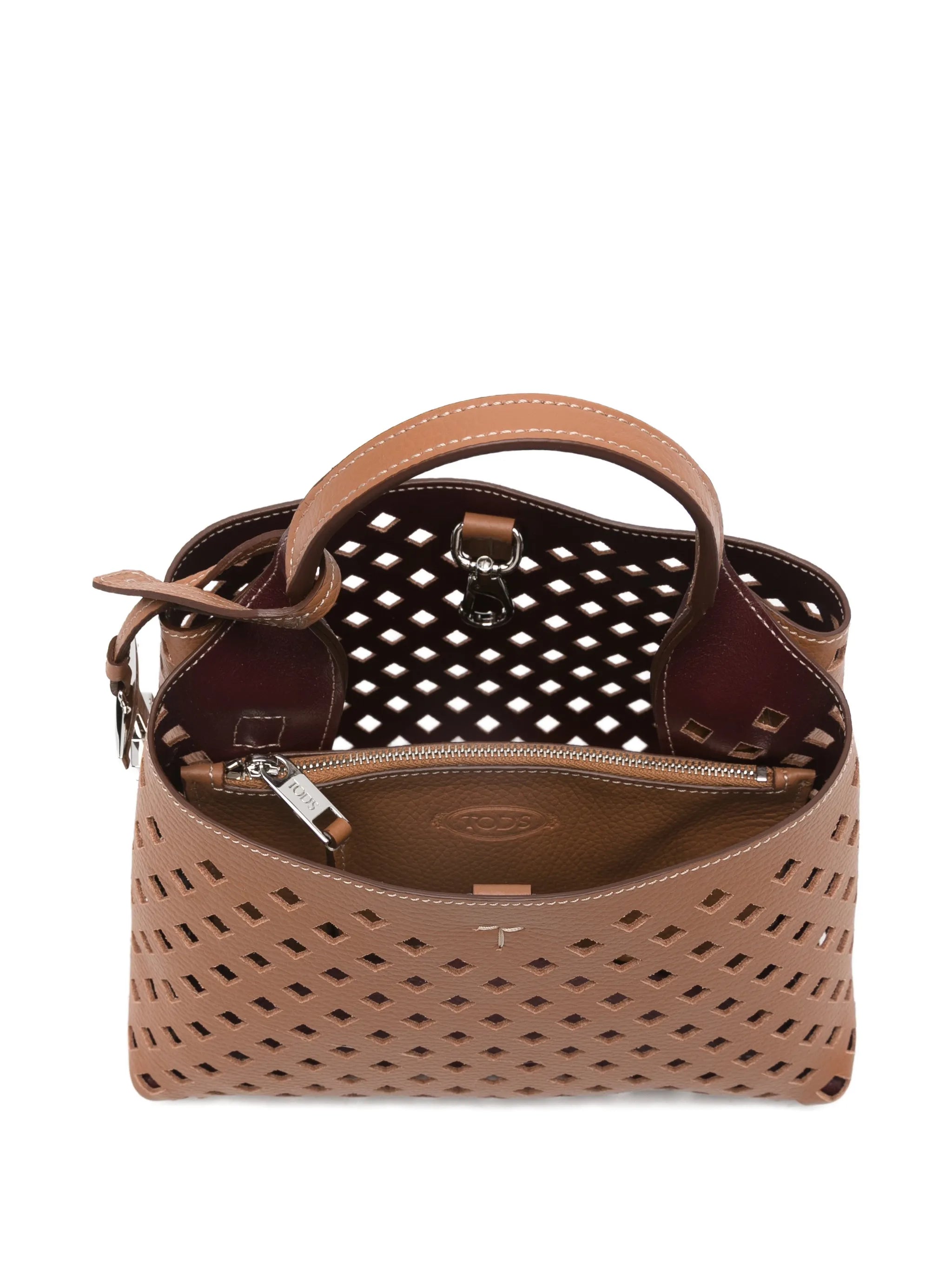 hanging-T perforated tote bag
