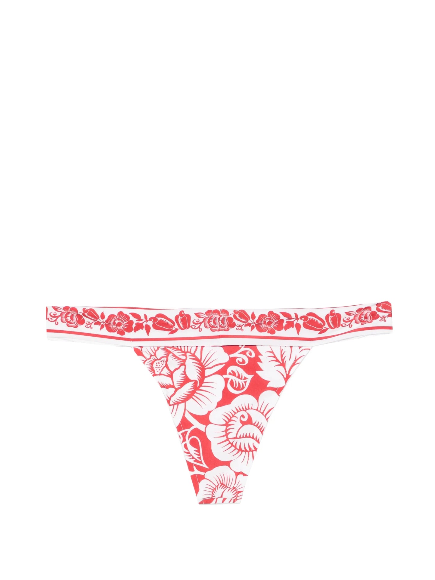 Red Cashew And Birds bikini bottoms