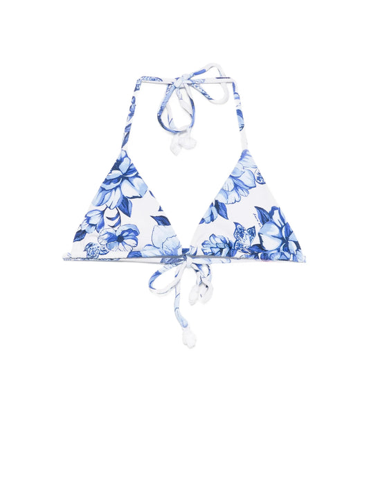 floral triangle bikini top
