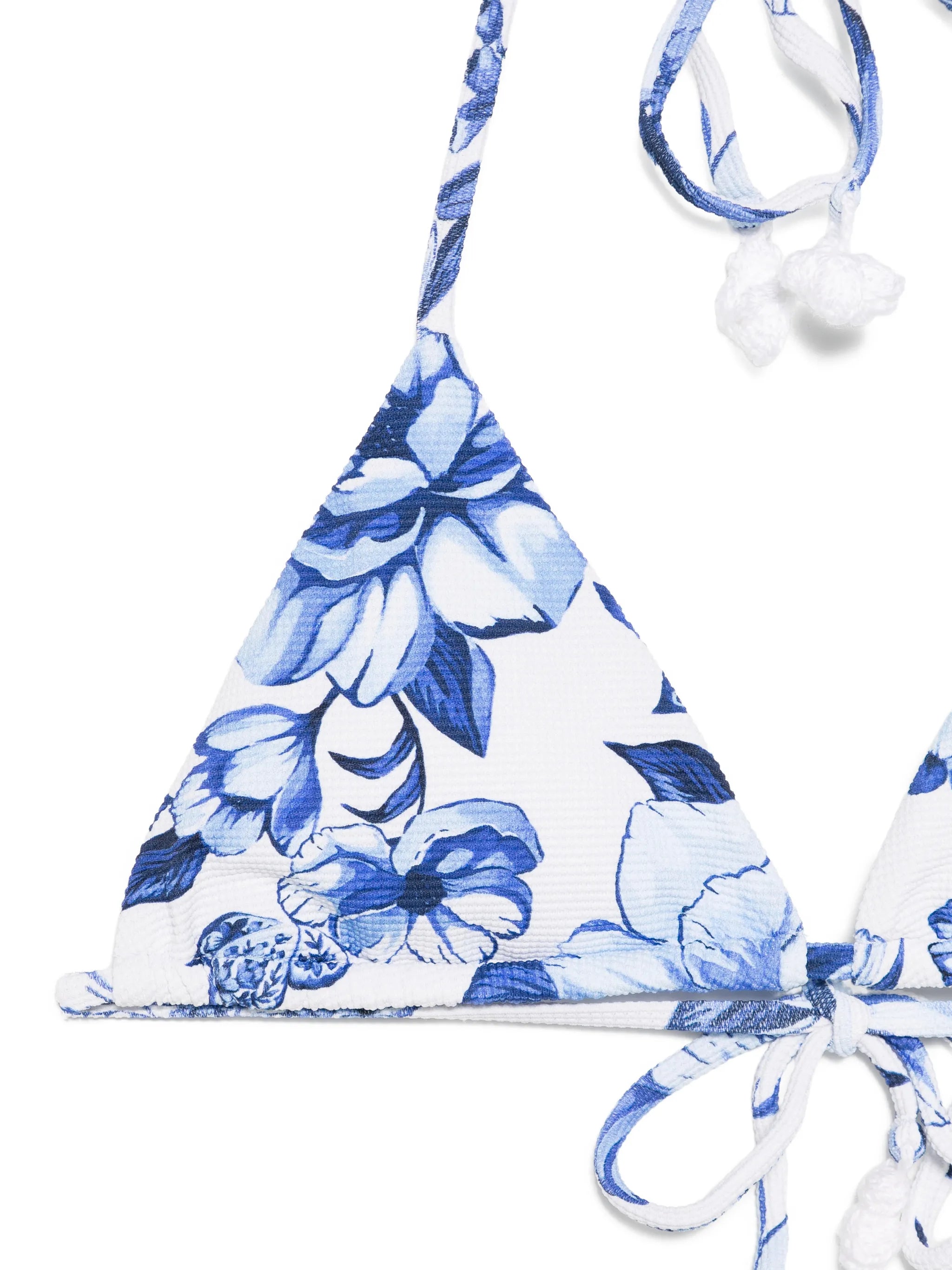 floral triangle bikini top
