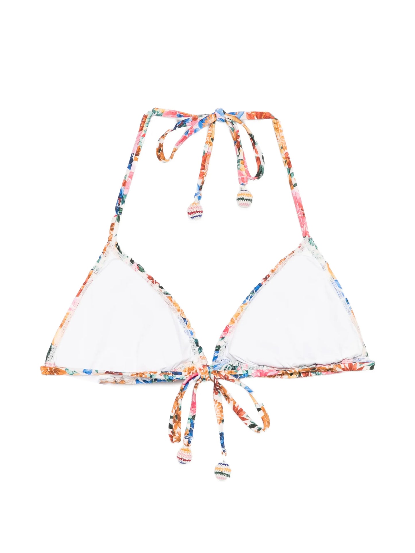 floral triangle bikini top