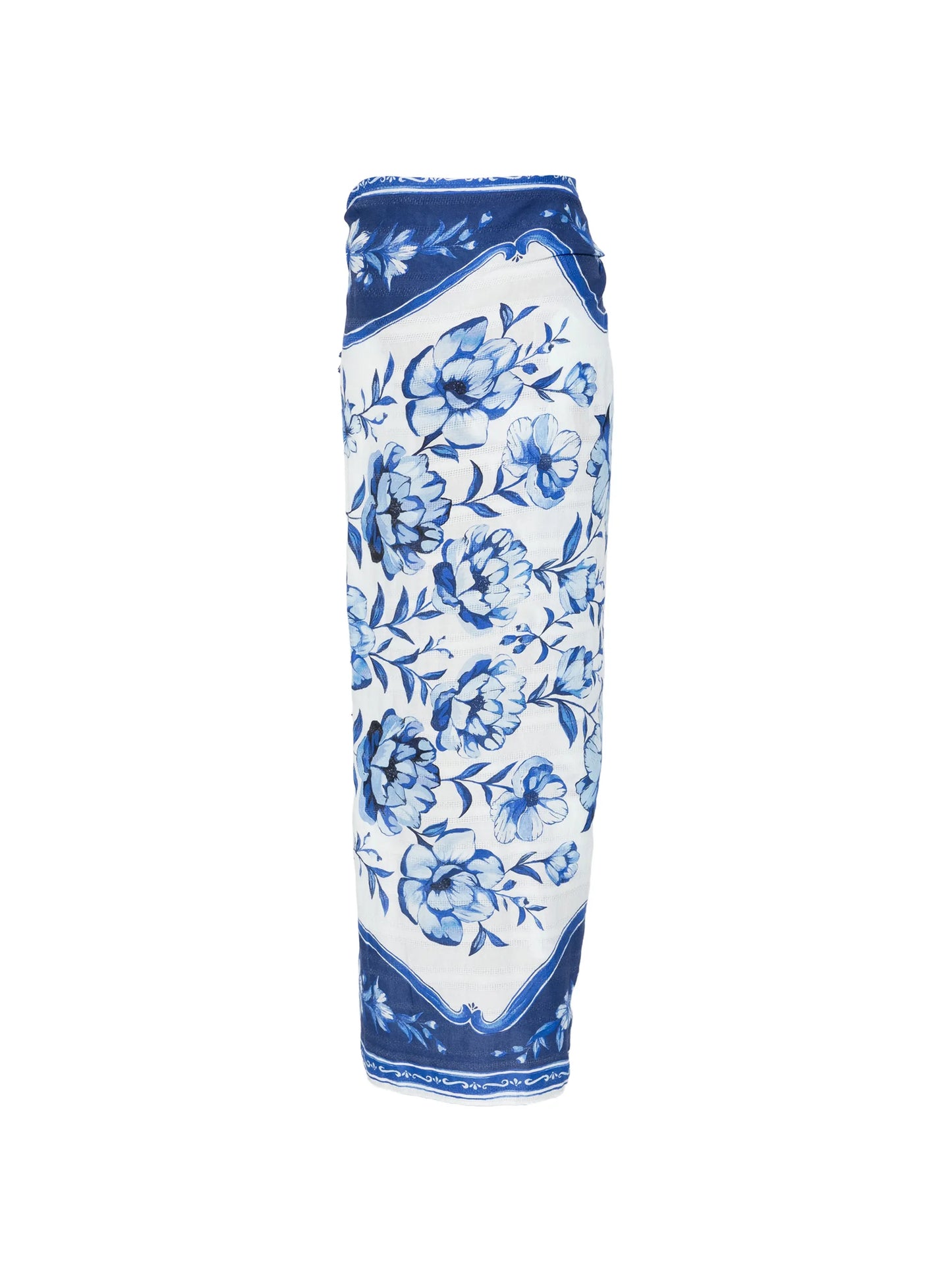 Porcelain Garden floral-print sarong