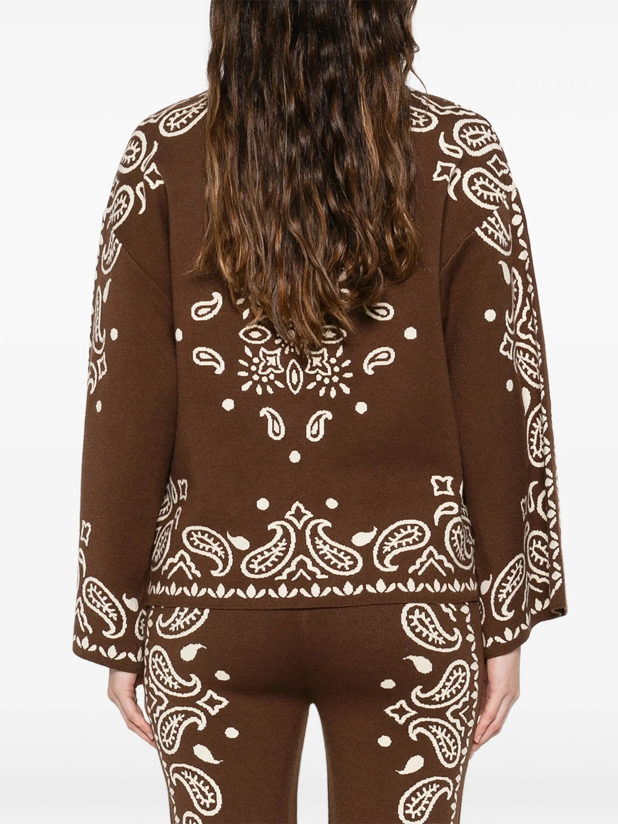 Bohemian Paisley long-sleeve sweater