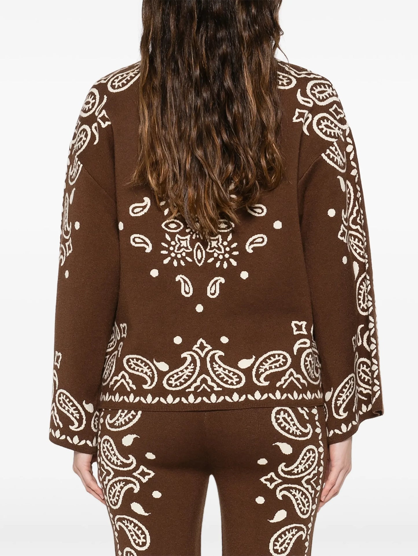 Bohemian Paisley long-sleeve sweater