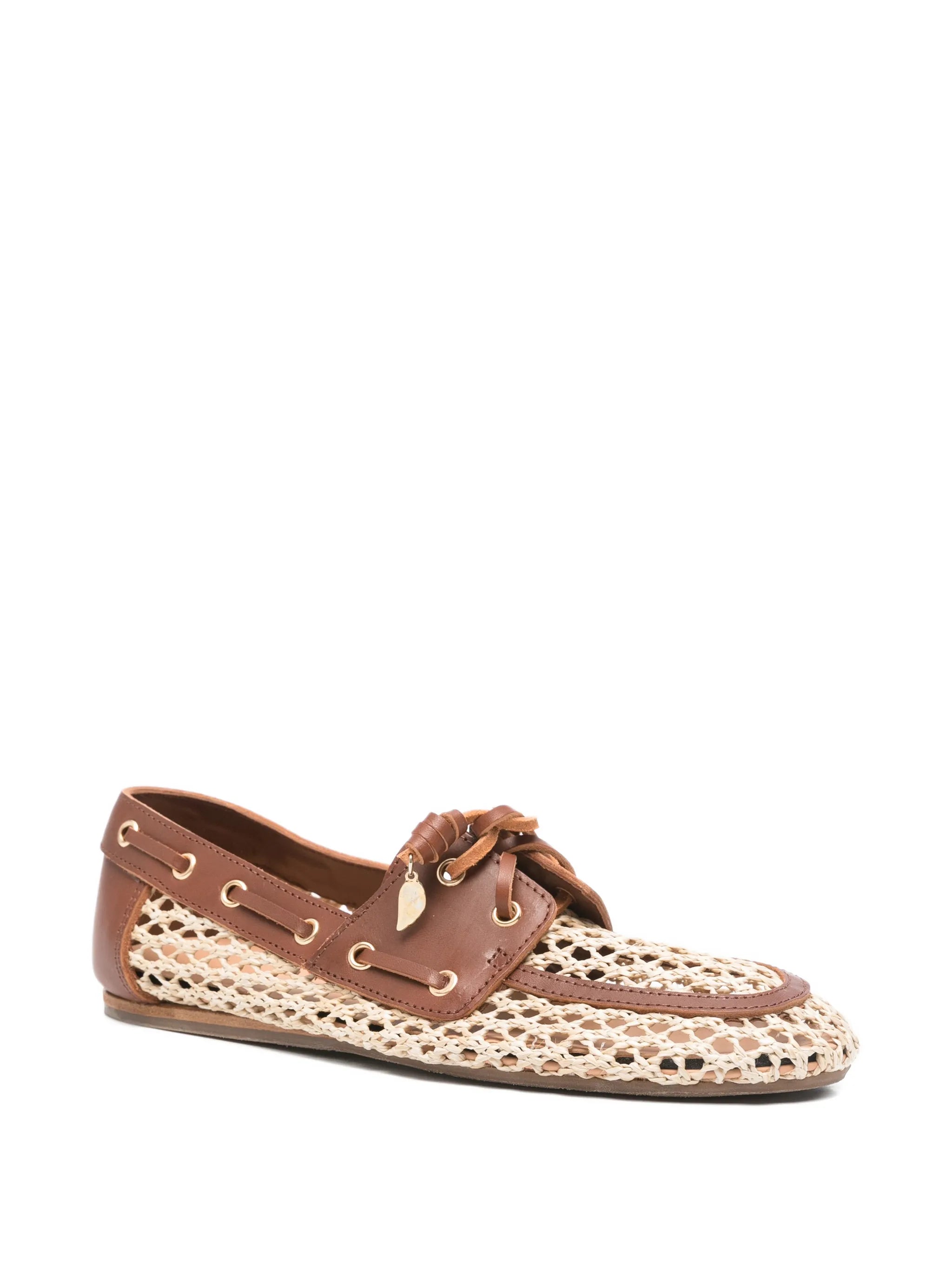 Plaria lace-up boat shoes