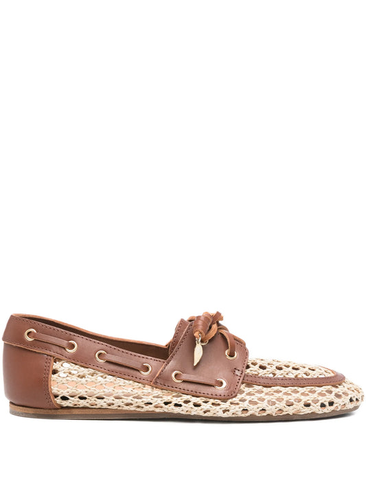 Plaria lace-up boat shoes
